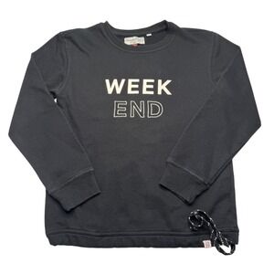 Sovereign Code Kids Black Long Sleeve "Weekend" Crew Neck Big Boys Large 14-16